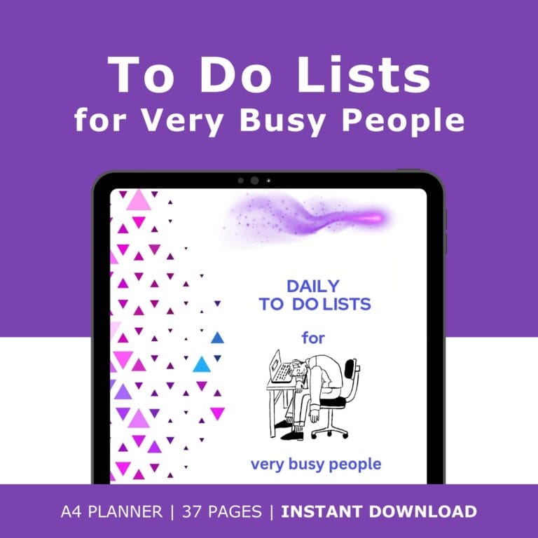 Image of Lucy Seifert Life Coach's to do list for very busy people